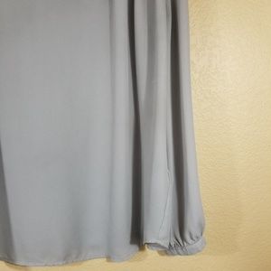 Violet & Claire Tops - Violet & Claire Gray Blouse, size Large Violet & Claire Tops - Violet & Claire Gray Blouse, size Large